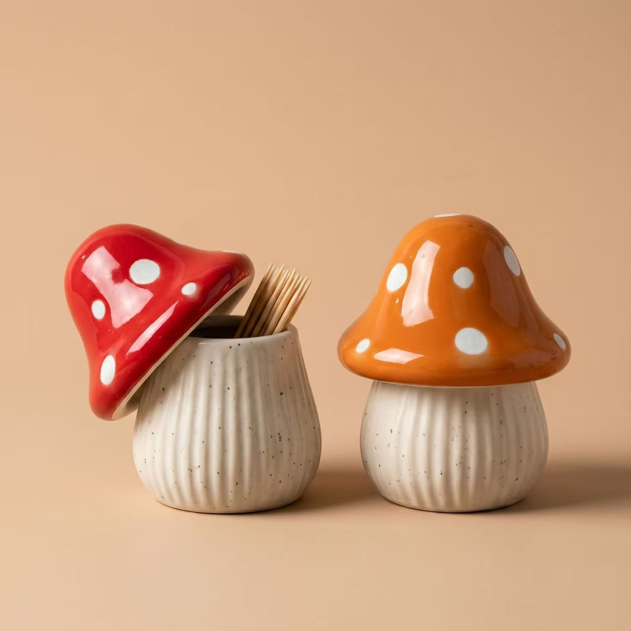 Cartoon Mushroom Ceramic Stora - огляд і ціна Kitchen Gadgets Organizer