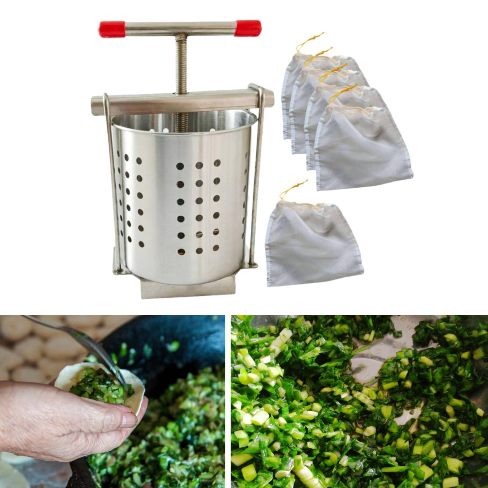 Stainless Steel Manual Juicer  - огляд і ціна Kitchen Gadgets Dumpling Maker