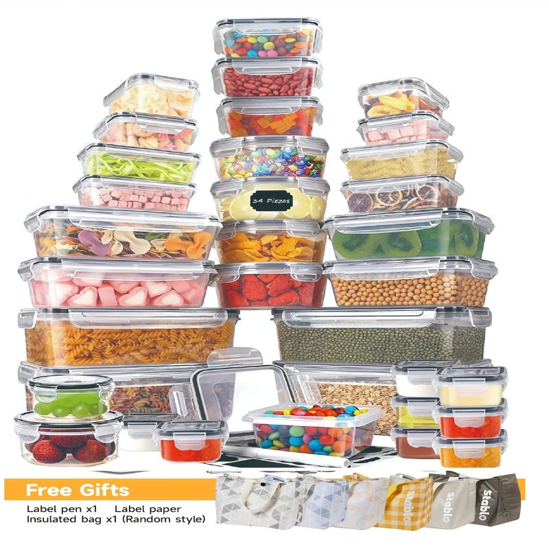 48PCS BPA-Free Food Storage Se - огляд і ціна Kitchen Gadgets Organizer