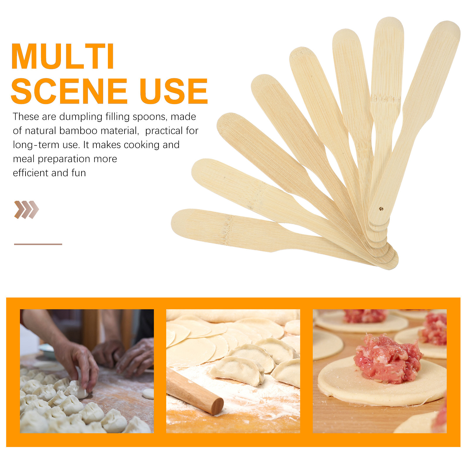 8Pcs Dumpling Filling Spoons B - огляд і ціна Kitchen Gadgets Dumpling Maker